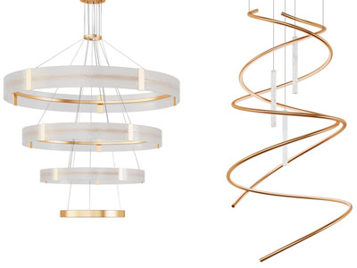 现代轻奢多层吊灯