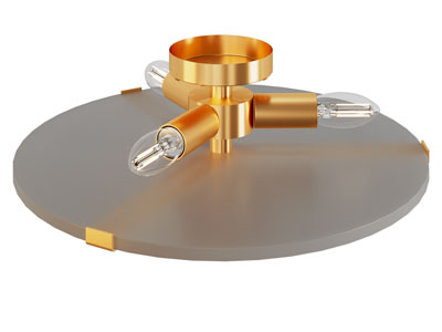 现代圆形三头吊灯