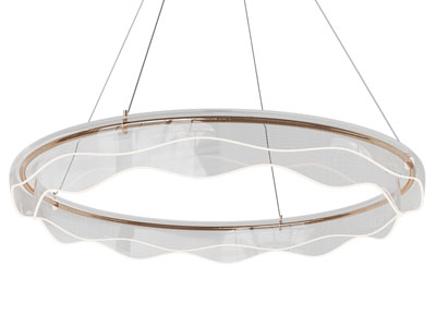 新中式波浪造的吊灯