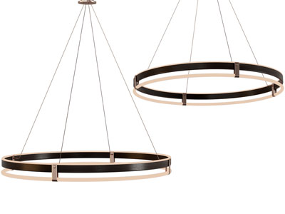 现代金属圆环吊灯