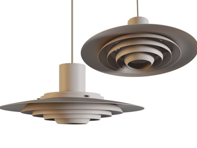 北欧水纹多层灯罩吊灯