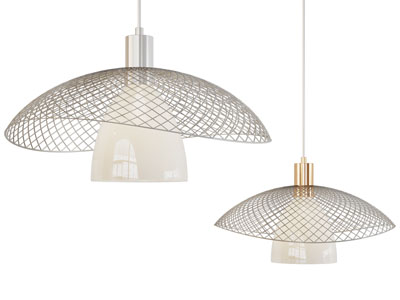 现代镂空网状灯罩吊灯