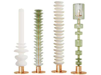 现代玻璃落地灯