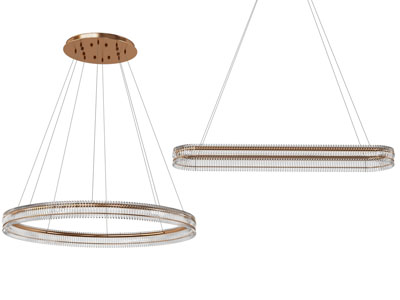 现代圆形、椭圆形吊灯