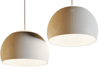 侘寂风粗糙纹理灯罩的吊灯