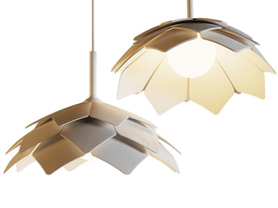 现代花瓣造的吊灯