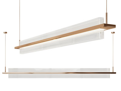 现代长方形水晶灯罩吊灯