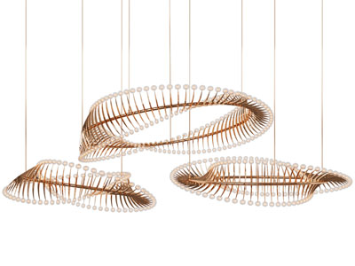 现代花环造的吊灯