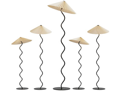 现代螺旋灯柱落地灯