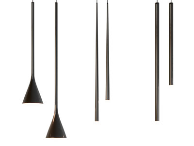 现代金属管状吊灯