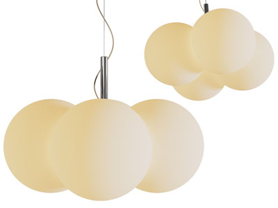 现代球形灯罩吊灯