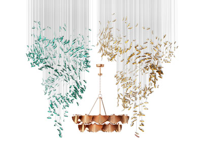 新中式垂线吊灯