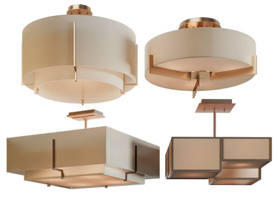 新中式圆形、方形吊灯