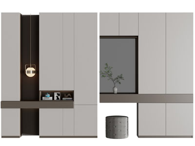 现代衣柜3d模型 现代衣柜