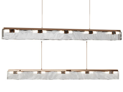 现代一字水晶吊灯