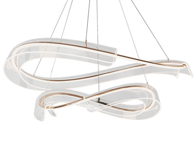 现代飘带吊灯