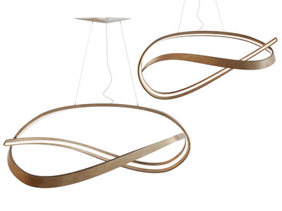 现代不规则带状吊灯