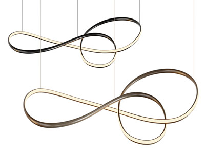 现代曲线吊灯