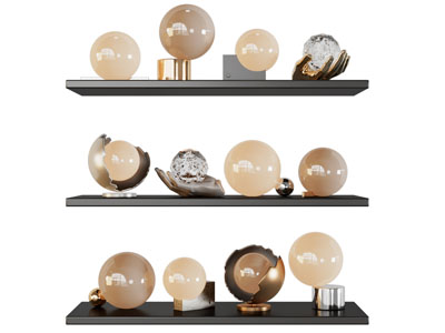 现代球形灯罩台灯