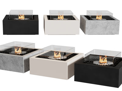 现代方形壁炉火炉