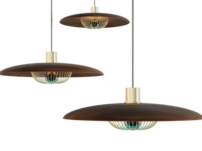 现代盘状灯罩吊灯