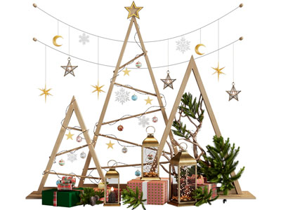 现代圣诞节日美陈