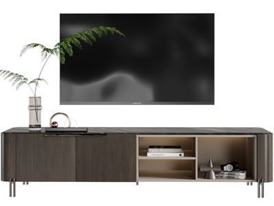 现代电视柜、电视机