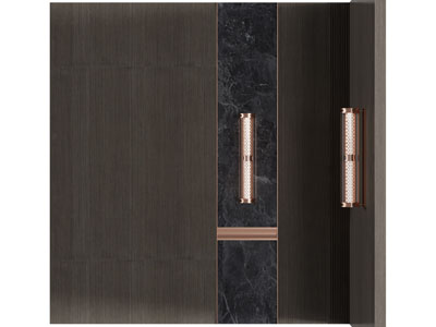 新中式背景墙、壁灯3d模型 新中式背景墙、壁灯