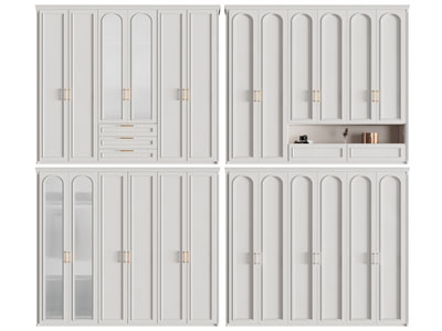 现代衣柜3d模型 现代衣柜