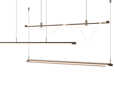 现代一字灯管吊灯