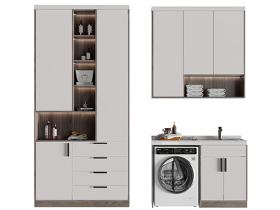 现代阳台收纳柜