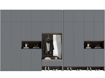 现代玄关装饰鞋柜