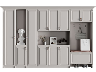 美式玄关装饰鞋柜