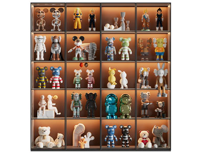 现代玩具收纳展柜、装饰柜