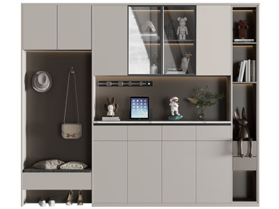 现代玄关装饰鞋柜