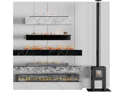现代壁炉火炉