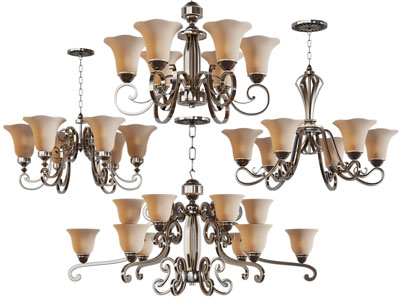 美式铜制雕花吊灯