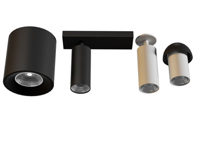 现代单头筒灯射灯