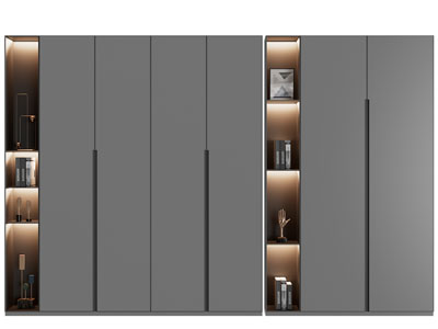 现代装饰衣柜3d模型 现代装饰衣柜
