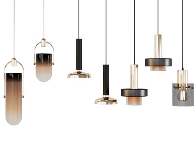 现代垂线吊灯