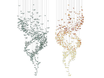 现代装饰蝴蝶的垂线吊灯