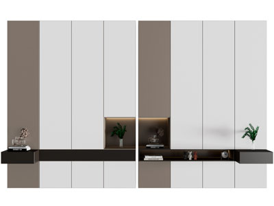 现代衣柜3d模型 现代衣柜