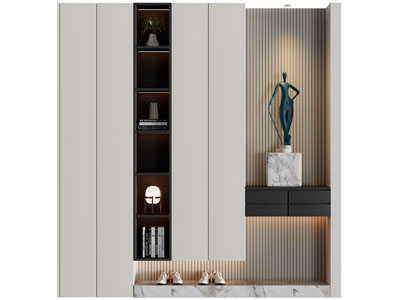 现代玄关装饰鞋柜