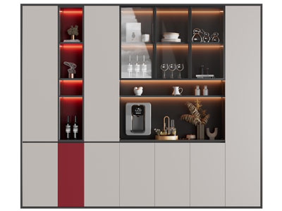 现代酒柜3d模型 现代酒柜