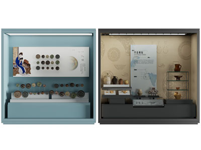 新中式博物馆文物展柜