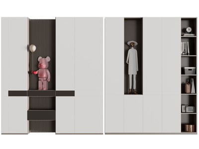 现代衣柜3d模型 现代衣柜