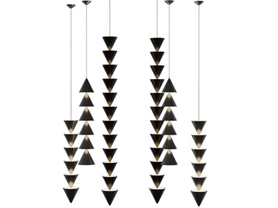现代几何三角形吊灯