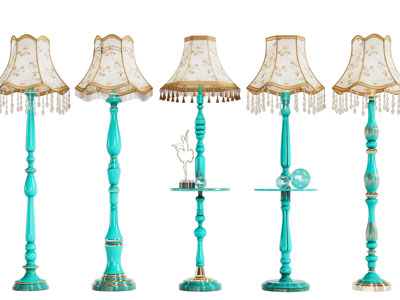 美式古典落地灯