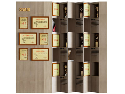 现代荣誉背景墙3d模型 现代荣誉背景墙