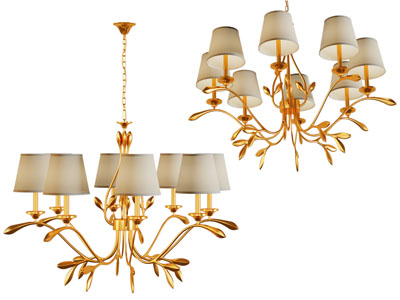 美式铜制铁艺吊灯